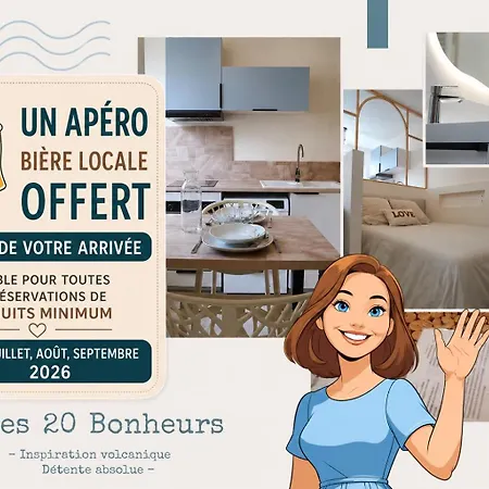 Les 20 Bonheurs - Cosy Pour 2 Pers - Check-in 24-24 Aubière